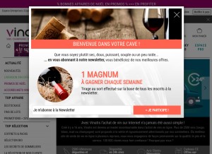 How vinatis.com looks like on a tablet such as an iPad.