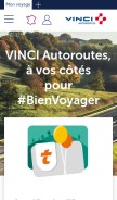 How vinci-autoroutes.com looks like on a mobile device such as an iPhone.