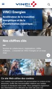How vinci-energies.com looks like on a mobile device such as an iPhone.