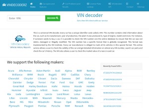 How vindecoderz.com looks like on a tablet such as an iPad.