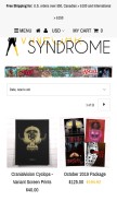 How vinegarsyndrome.com looks like on a mobile device such as an iPhone.
