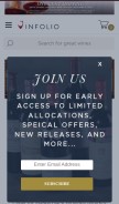 How vinfolio.com looks like on a mobile device such as an iPhone.