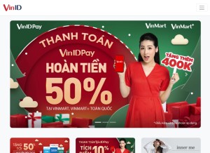 How vinid.net looks like on a tablet such as an iPad.