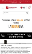 How vinoseleccion.com looks like on a mobile device such as an iPhone.