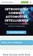 How vinsolutions.com looks like on a mobile device such as an iPhone.