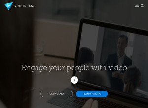 How viostream.com looks like on a tablet such as an iPad.