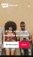 How vip.nl looks like on a mobile device such as an iPhone.