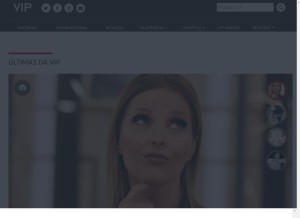 How vip.pt looks like on a tablet such as an iPad.