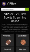 How vipbox.live looks like on a mobile device such as an iPhone.