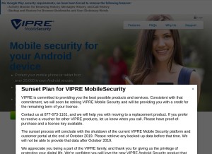 How vipremobile.com looks like on a tablet such as an iPad.