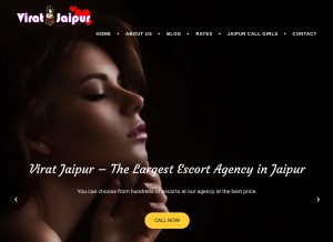 How viratjaipur.com looks like on a tablet such as an iPad.