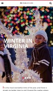 How virginia.org looks like on a mobile device such as an iPhone.