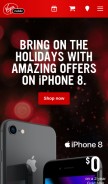 How virginmobile.ca looks like on a mobile device such as an iPhone.