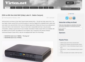 How virten.net looks like on a tablet such as an iPad.
