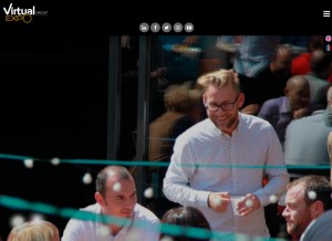 How virtual-expo.com looks like on a tablet such as an iPad.