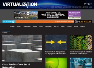 How virtualizationreview.com looks like on a tablet such as an iPad.