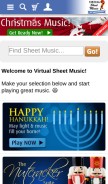 How virtualsheetmusic.com looks like on a mobile device such as an iPhone.