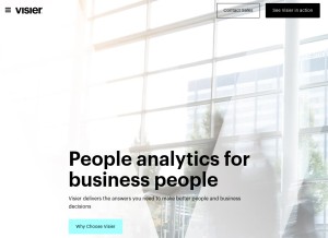 How visier.com looks like on a tablet such as an iPad.