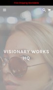 How visionaryworkshq.com looks like on a mobile device such as an iPhone.