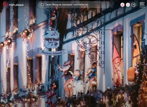 How visit.alsace looks like on a tablet such as an iPad.