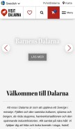 How visitdalarna.se looks like on a mobile device such as an iPhone.