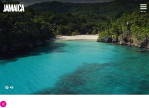How visitjamaica.com looks like on a tablet such as an iPad.