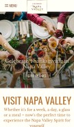 How visitnapavalley.com looks like on a mobile device such as an iPhone.