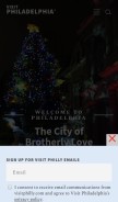 How visitphilly.com looks like on a mobile device such as an iPhone.