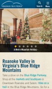 How visitroanokeva.com looks like on a mobile device such as an iPhone.