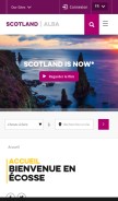 How visitscotland.com looks like on a mobile device such as an iPhone.