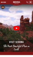 How visitsedona.com looks like on a mobile device such as an iPhone.