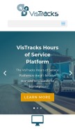 How vistracks.com looks like on a mobile device such as an iPhone.