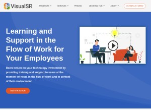 How visualsp.com looks like on a tablet such as an iPad.