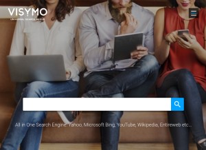 How visymo.com looks like on a tablet such as an iPad.