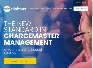 How vitalware.com looks like on a tablet such as an iPad.