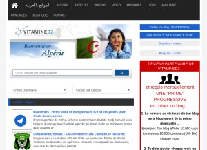 How vitaminedz.com looks like on a tablet such as an iPad.