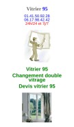 How vitrier-95.fr looks like on a mobile device such as an iPhone.