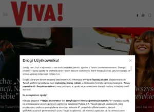 How viva.pl looks like on a tablet such as an iPad.