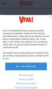 How viva.ro looks like on a mobile device such as an iPhone.