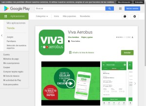 How vivaaerobus.app looks like on a tablet such as an iPad.