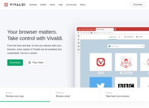 How vivaldi.com looks like on a tablet such as an iPad.