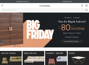 How vivense.com looks like on a tablet such as an iPad.