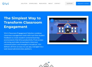 How vivi.io looks like on a tablet such as an iPad.