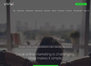 How vivial.net looks like on a tablet such as an iPad.