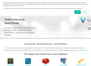 How vividcortex.com looks like on a tablet such as an iPad.