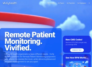 How vivifyhealth.com looks like on a tablet such as an iPad.