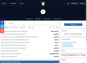 How vjl.vn looks like on a tablet such as an iPad.