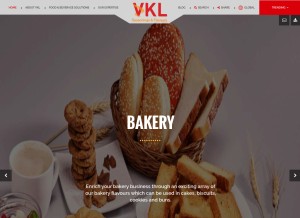 How vklspices.com looks like on a tablet such as an iPad.