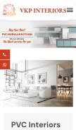 How vkppvcinteriors.in looks like on a mobile device such as an iPhone.