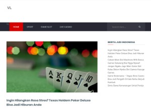 How vl-mp.com looks like on a tablet such as an iPad.